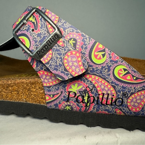 Papillio By Birkenstock Gizeh Cork Footbed Thong Paisley Sandal Size 38 - Picture 10 of 10